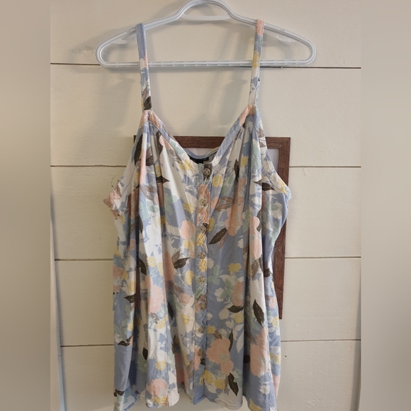 Torrid Stretch Challis Fit Flare Cami - Picture 1 of 7